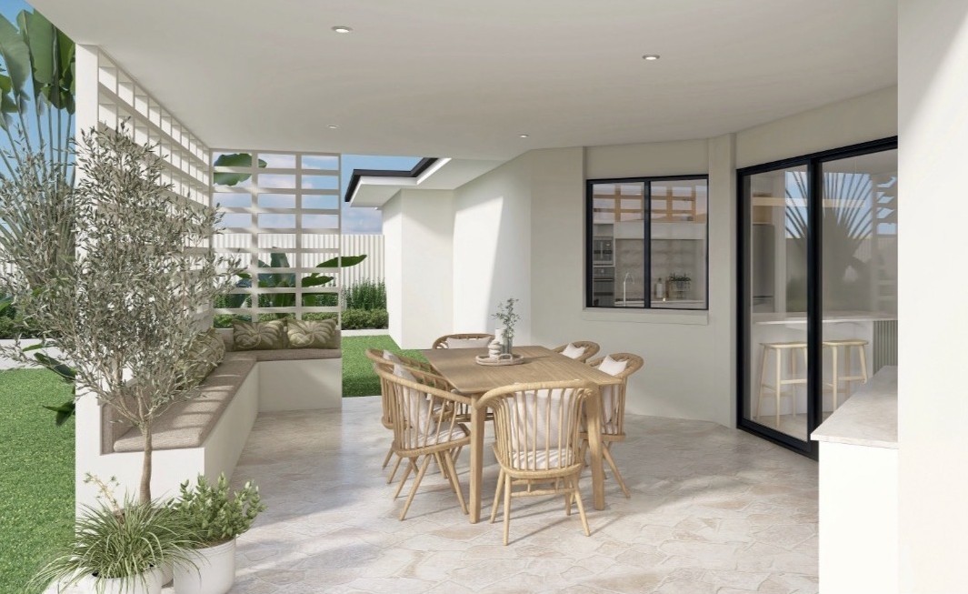 Outdoor living detail by SAGE Interior Design & Decor