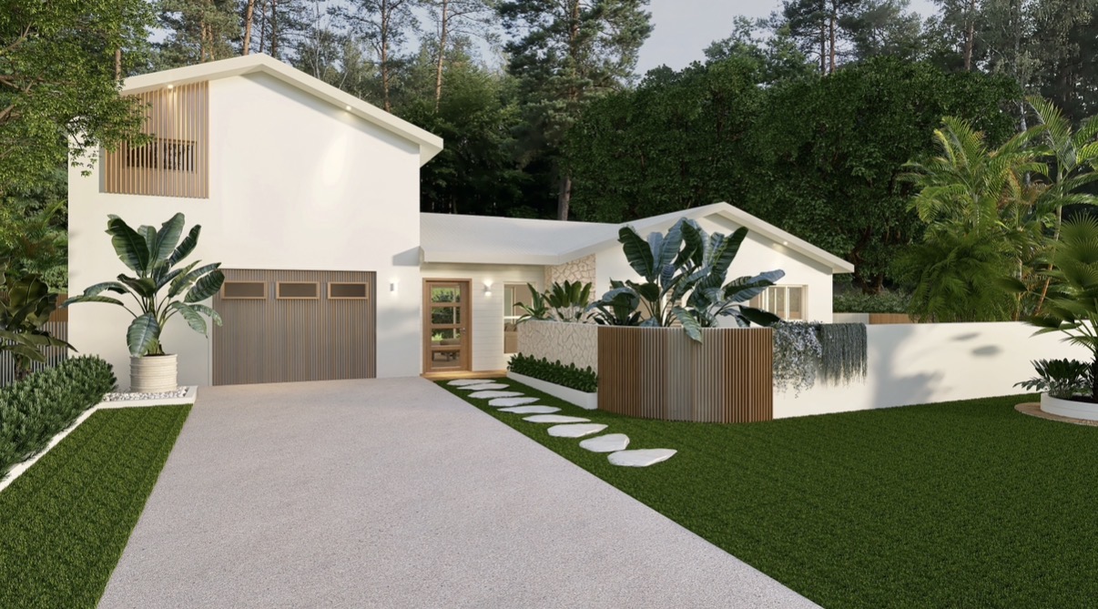 Contemporary tropical home